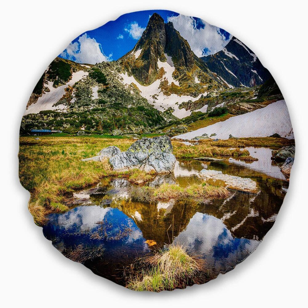 2223 Designart Stunning Mountains in Rila Lakes District' Landscape Printed